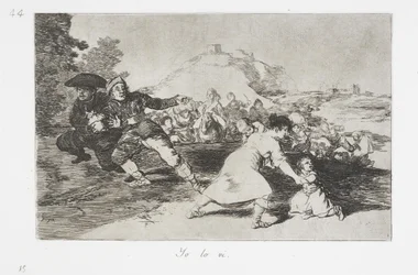 Ich sah es (Yo lo vi) aus der Serie Die Schrecken des Krieges (Los Desastres de la Guerra)